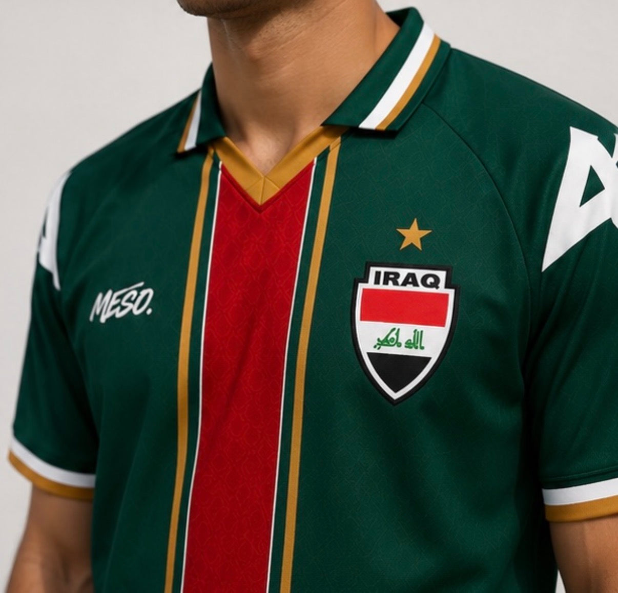 Retro Iraq Football Shirt – Green Home Kit – Premium Quality